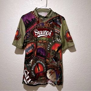 Sugoi Brewery Bike Cycling Jersey Mens XL (No tag) Vintage Off Road Brewing Co.